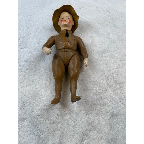 Antique‎ US World War I Doughboy Doll Composition Uniform Hat
